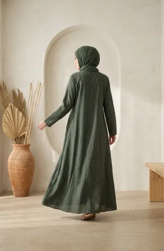 عباية أصلية بأزرار 6570-02 كاكي 6570-02