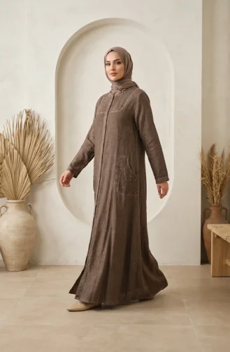 Beige Abayas 6570-04