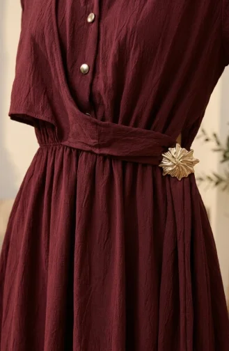 Robe Hijab Bordeaux 0319-06