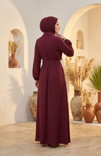 Robe Hijab Bordeaux 0319-06
