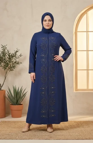 Robe De Soirée Hijab Ornée Grande Taille 6353-04 Parliament 6353-04