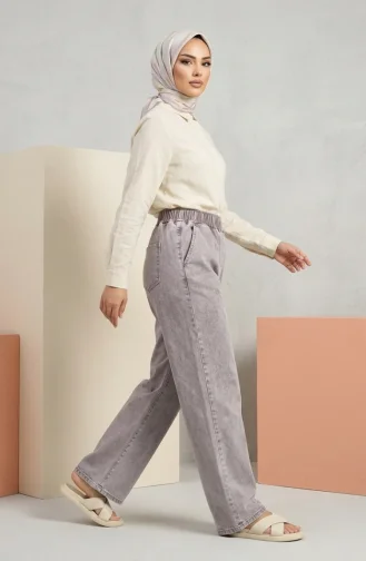 Elastic Waist Jeans 9633-04 Light Rose 9633-04