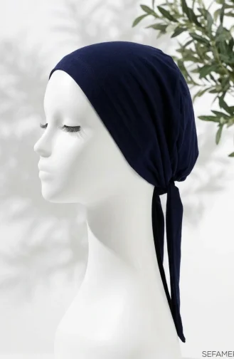 Seamless Cotton Bonnet 7010-02 Navy Blue 7010-02