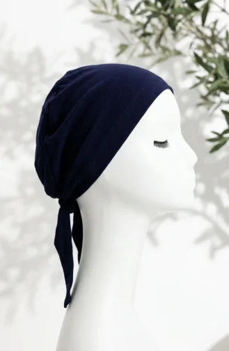 Seamless Cotton Bonnet 7010-02 Navy Blue 7010-02