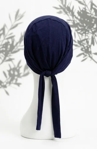 Seamless Cotton Bonnet 7010-02 Navy Blue 7010-02