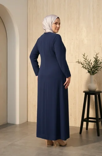 Robe De Soirée Hijab Ornée Grande Taille 6357-02 Parliament 6357-02