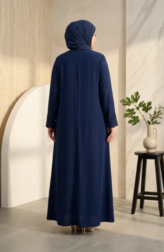 Robe De Soirée Hijab Perlé Grande Taille 6383-05 Parliament 6383-05
