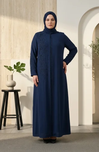 Robe De Soirée Hijab Brodée à Sequins Grande Taille 6384-04 Parliament 6384-04