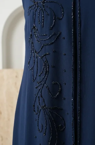 Robe De Soirée Hijab Brodée à Sequins Grande Taille 6384-04 Parliament 6384-04
