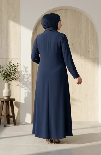 Robe De Soirée Hijab Brodée à Sequins Grande Taille 6384-04 Parliament 6384-04