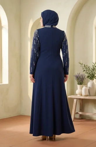 Robe De Soirée Hijab Ornée Grande Taille 6403-05 Parliament 6403-05