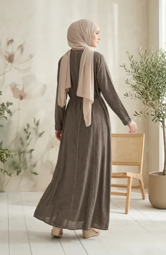 Robe Authentique En Tissu Şile 6480-03 Beige 6480-03