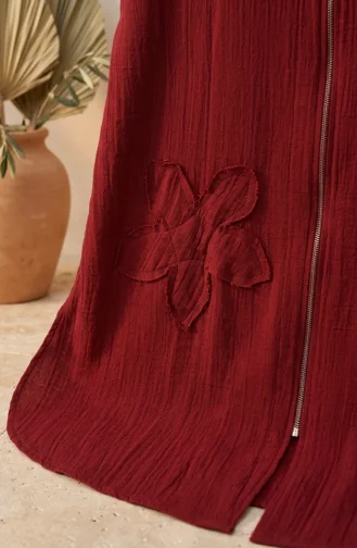 Muslin Cape Tunic 3580-01 Claret Red 3580-01