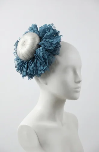 Pince à Chignon En Dentelle 7004 7004-05 Pétrole 7004-05