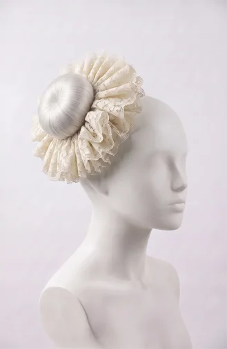 Lace Bun Hair Clip 7004 7004-08 Off-White 7004-08
