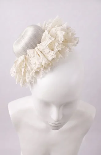 Lace Bun Hair Clip 7004 7004-08 Off-White 7004-08