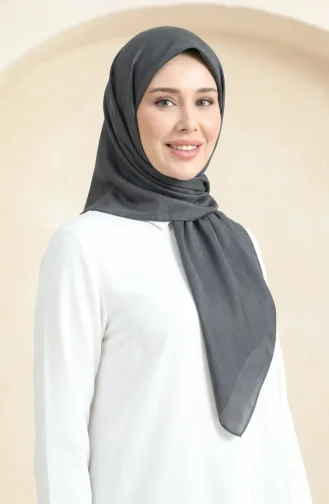 وشاح كريستالي سادة 70252-40 رمادي داكن 70252-40