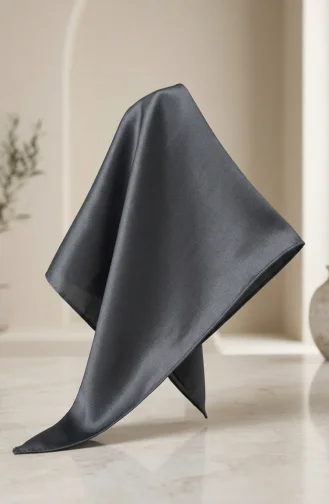 وشاح كريستالي سادة 70252-40 رمادي داكن 70252-40