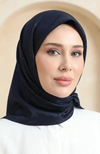 وشاح كريستالي سادة 70252-45 أزرق داكن 70252-45