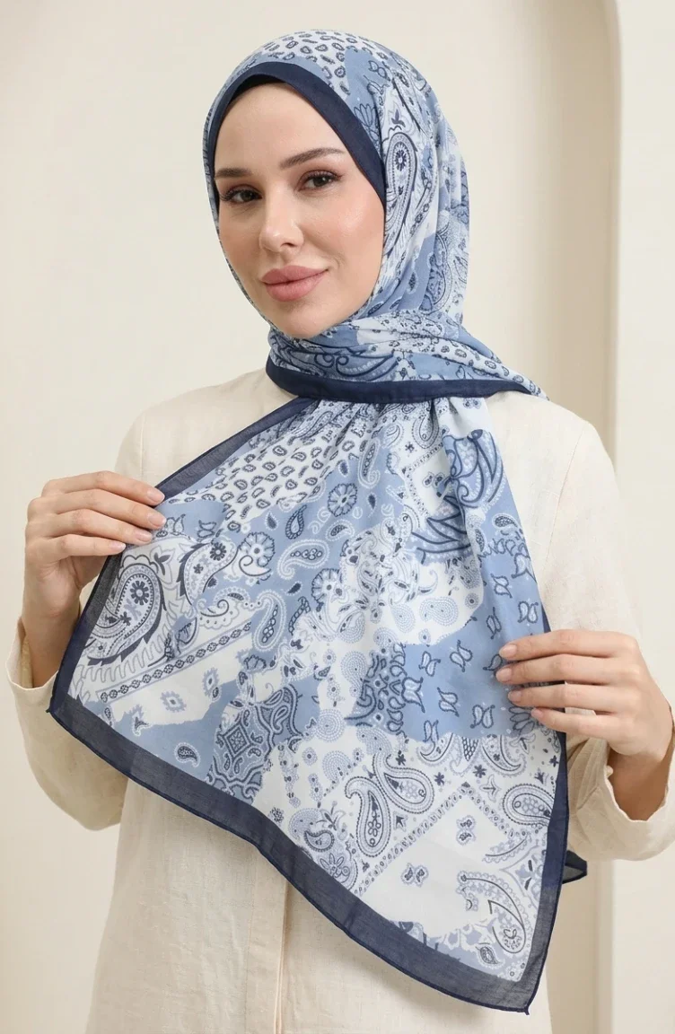 شال أمبر 70374-02 أزرق داكن 70374-02