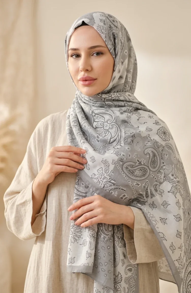 Amber Shawl 70374-05 Smoke Grey 70374-05