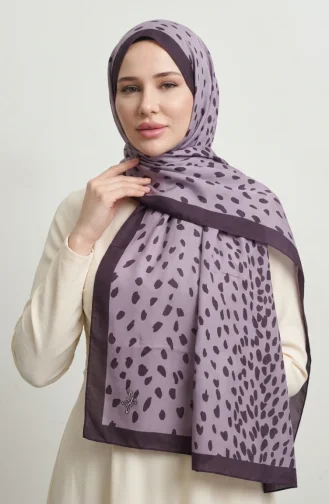 Patterned Soft Scarf 70387-11 Lilac 70387-11