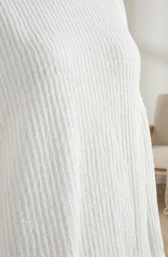 Tunique De Saison Grande Taille Coupe Décontractée Opaque 8775-01 Blanche 8775-01