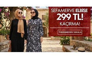 Sefamerve Elbise 299 TL Kaçırma!