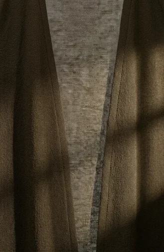 Saisonale Lange Basic-Weste In Übergröße 8747A-03 Khaki 8747A-03
