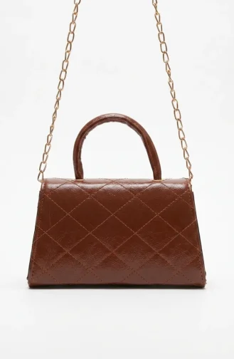 Gesteppte Schultertasche Aus Kunstleder 4026-01 Terracotta 4026-01
