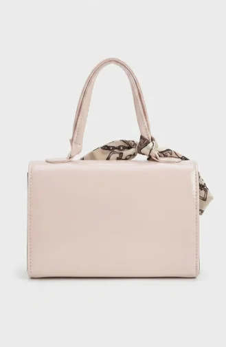 Schoudertas Van Imitatieleer Met Sjaaldetails 4042-03 Beige 4042-03