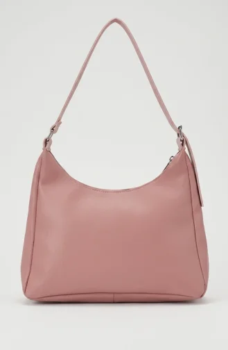 Stylish Faux Leather Shoulder Bag 4054-02 Powder Pink 4054-02