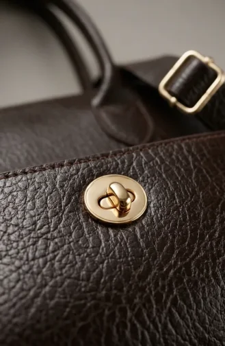 Sac Bandoulière élégant En Similicuir Marron 4003-01 4003-01