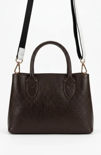 Sac Bandoulière élégant En Similicuir Marron 4003-01 4003-01
