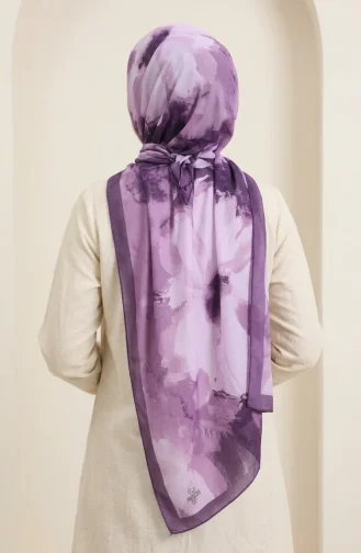 Patterned Soft Scarf 70377-04 Lavender Color 70377-04