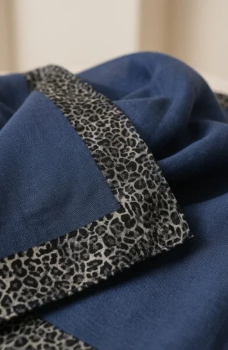 Leopard Print Amber Scarf 70381-12 Indigo 70381-12
