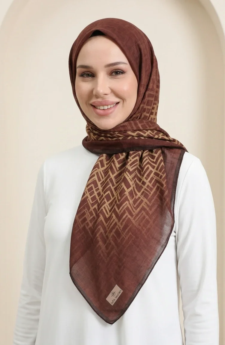 Dubai Zachte Sjaal 70391-01 Bruin 70391-01