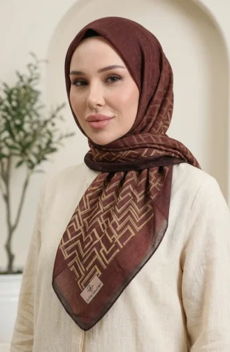 Dubai Zachte Sjaal 70391-01 Bruin 70391-01