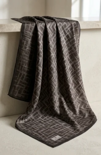 وشاح دبي الناعم 70391-07 بني داكن 70391-07