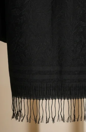 Fransen-Kaschmirschal 70367-01 Schwarz 70367-01