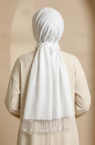 Fransen-Kaschmirschal 70367-15 Creme 70367-15