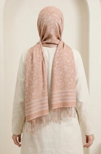 Saçaklı Kaşmir Şal 70367-5 Taba