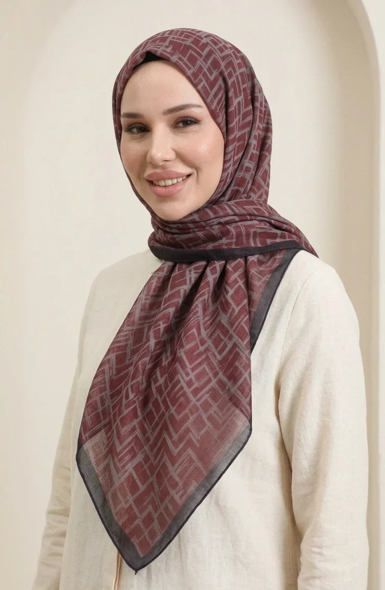 Dubai Zachte Sjaal 70391-12 Bordeauxrood 70391-12