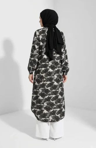 Tweedelige Hijabset Van Viscosestof Bestaande Uit Een Tuniek En Een Broek (model 0367A-01 Zwart) 0367A-01