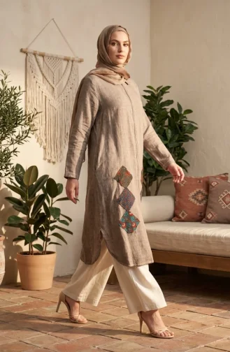 Authentieke Cape-tuniek 1985-03 Beige 1985-03