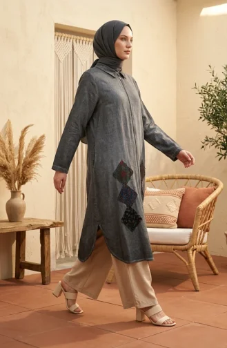 Authentieke Cape/tuniek Uit 1985-2004 Grijs 1985-04