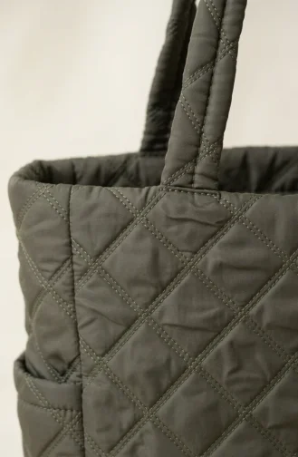Gesteppte Schultertasche 4064-01 Khaki 4064-01
