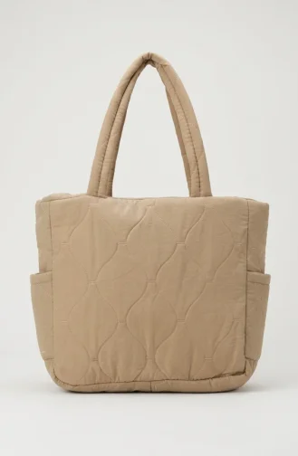 Gesteppte Schultertasche 4064-03 Kamel 4064-03