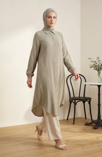 Light Khaki Green Tuniek 0362-10