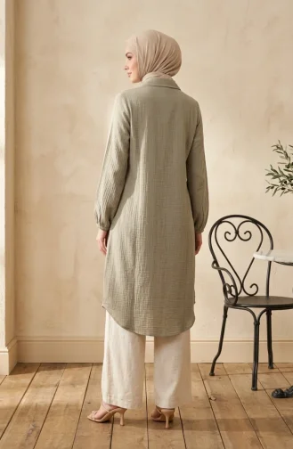 Light Khaki Green Tuniek 0362-10